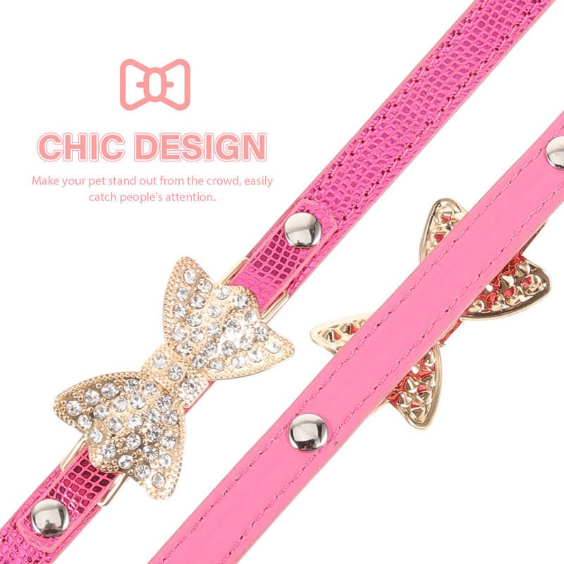 Gulerele pentru câini de mare rezistență Serviciu pentru câini mari Decor personalizat cu stras