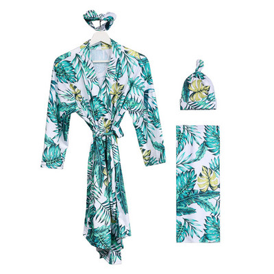 Rasedatele naistele imetavatele öösärkidele kleit magamisriided tulevasele emale raseda pidžaama beebi mähisega tekk peapaela müts 4 tk komplektid