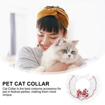 Ρυθμιζόμενο κολάρο για σκύλους κατοικίδιων ζώων Διακοσμητικό μαντήλι λαιμού για γάτα στολίζει αξεσουάρ υπέροχα μικρά γατάκια