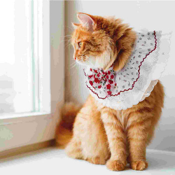 Ρυθμιζόμενο κολάρο για σκύλους κατοικίδιων ζώων Διακοσμητικό μαντήλι λαιμού για γάτα στολίζει αξεσουάρ υπέροχα μικρά γατάκια