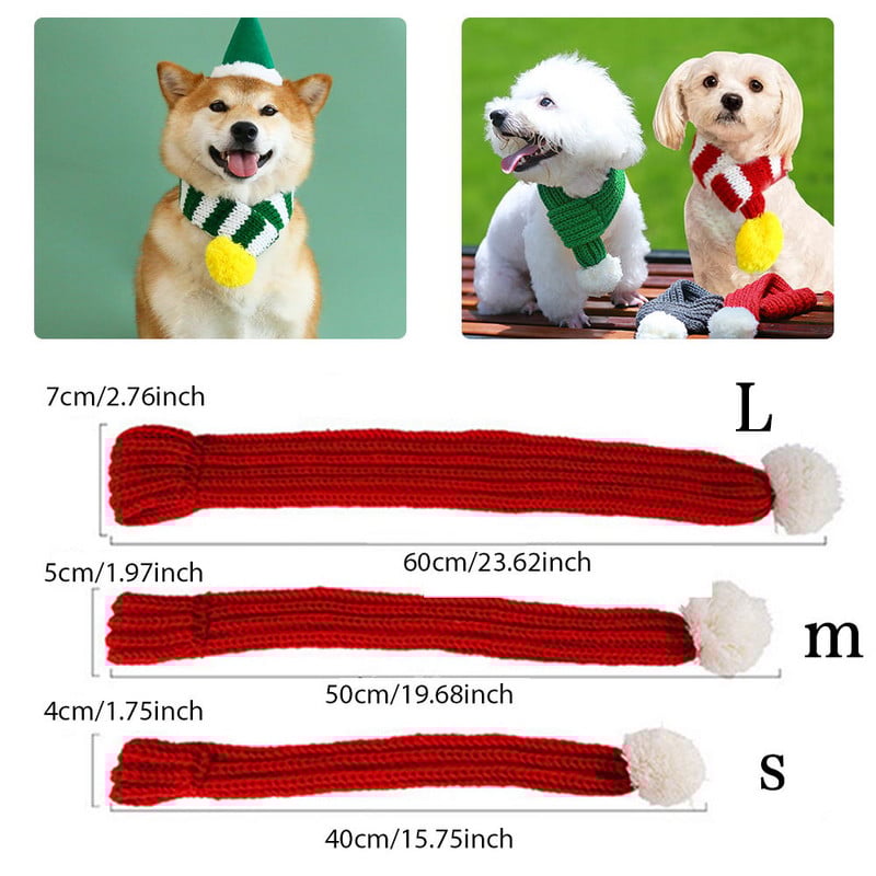 Karácsonyi szett Kutya és macska nyaka sál nyakörv fotó dekoráció nyakörv kisállat macska kutya ünnepi parti jelmez cica kiegészítők
