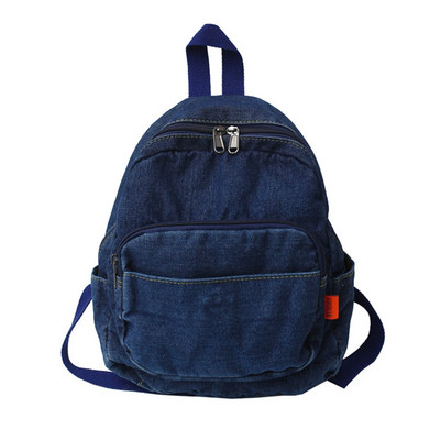D0LF Dámsky batoh Vintage Denim School Bookbag Casual Daypack Rucksack Bag Bag for Teenager Girls