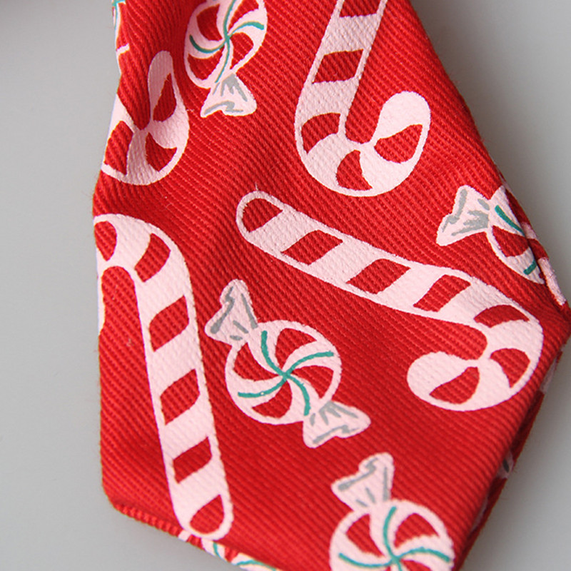 Γιακά με μοτίβο καραμέλας για γάτα Φεστιβάλ Χριστουγεννιάτικων γραβατών Πρωτοχρονιάς Γραβάτα για κατοικίδια Ζώα προμήθειες (μέγεθος S）