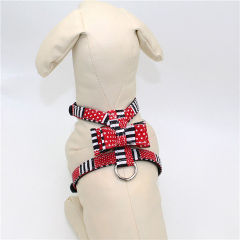 Καρό εμπριμέ σετ λουριών με λουρί για κολάρο σκύλου Nylon Small Medium Large Λουριά γιλέκου για σκύλους για κουτάβι Chihuahua