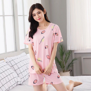 Yeebooter Summer γυναικείες πιτζάμες Εκτύπωση κινουμένων σχεδίων Χαριτωμένα πυτζάμες με κοντό μανίκι πιτζάμες Mujer Leisure Homewear για κορίτσια