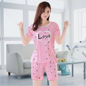 Yeebooter Summer γυναικείες πιτζάμες Εκτύπωση κινουμένων σχεδίων Χαριτωμένα πυτζάμες με κοντό μανίκι πιτζάμες Mujer Leisure Homewear για κορίτσια