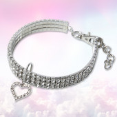 Γούρι γιακά με κρεμαστό μοτίβο καρδιάς Κολιέ για γάτα Ρυθμιζόμενο Προσαρμοσμένο για κουτάβι