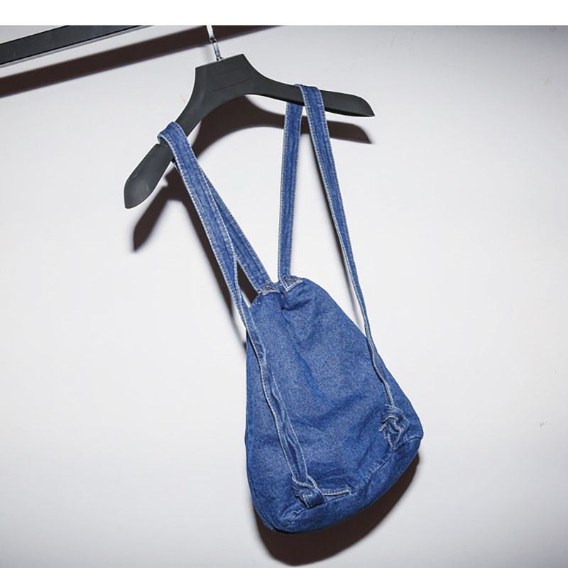 Τζιν Camp τσάντα Vintage στυλ Τζιν Τσάντες πλάτης Τσάντες μεγάλου μεγέθους Σχολικές τσάντες Τζιν Τσάντες ταξιδιού τζιν Τσάντες κροατικού στυλ Drop Shipping