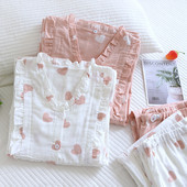 Fdfklak Μακρυμάνικα βαμβακερά Σετ Πυτζάμες Νοσηλευτικής Εγκυμοσύνης Άνοιξη Σπίτι Νέα Λεπτά κοστούμια πιτζάμες θηλασμού