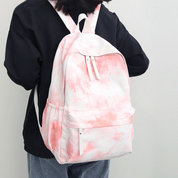 HOCODO Νέο γυναικείο σακίδιο πλάτης Tie-Dye Υπέροχη σχολική τσάντα για έφηβες νάιλον γυναικείο σακίδιο πλάτης μόδας αδιάβροχο σακίδιο πλάτης