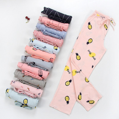 NOI Pantaloni de dormit pentru femeie 100% bumbac Pantaloni de pijama pentru femei Pantaloni de pijama țesuți Pantaloni confortabili de pijama respirabili