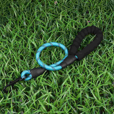 Ανακλαστικά λουριά με σχοινί έλξης για σκύλους κατοικίδιων ζώων 60cm Ζώνη έλξης για σκύλους για περπάτημα νάιλον πρακτική αλυσίδα για σκύλους (μπλε του ουρανού)