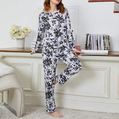 Pidžame za žene Pidžame s printom Jesenska seksi spavaćica Dvodijelni set za odmor Ženska pidžama Noćna odjeća Kućno odijelo Odjeća za spavanje