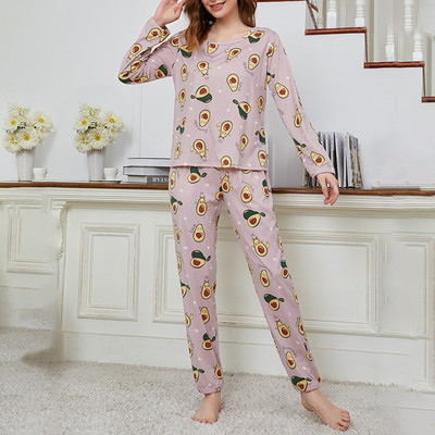 Pidžame za žene Pidžame s printom Jesenska seksi spavaćica Dvodijelni set za odmor Ženska pidžama Noćna odjeća Kućno odijelo Odjeća za spavanje