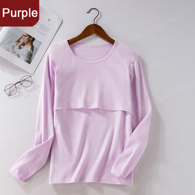 ενδύματα ύπνου εγκυμοσύνης Κορυφαία μπλουζάκια θηλασμού για έγκυες γυναίκες νυχτικό θηλασμού ύπνου εγκυμοσύνης βαμβακερά ρούχα