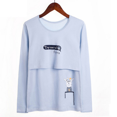 ενδύματα ύπνου εγκυμοσύνης Κορυφαία μπλουζάκια θηλασμού για έγκυες γυναίκες νυχτικό θηλασμού ύπνου εγκυμοσύνης βαμβακερά ρούχα