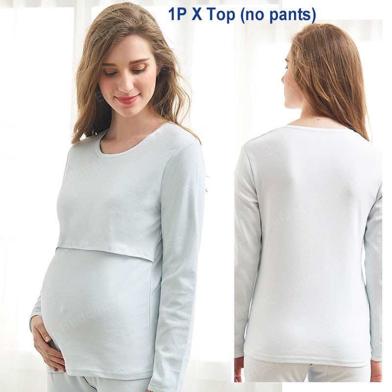 ενδύματα ύπνου εγκυμοσύνης Κορυφαία μπλουζάκια θηλασμού για έγκυες γυναίκες νυχτικό θηλασμού ύπνου εγκυμοσύνης βαμβακερά ρούχα