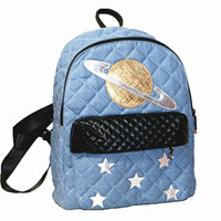 Rucsac ocazional pentru fete, geantă de școală din pânză, mâner moale, ghiozdan din blugi, geantă mare de călătorie pentru laptop, pachet zilnic, genți din bumbac