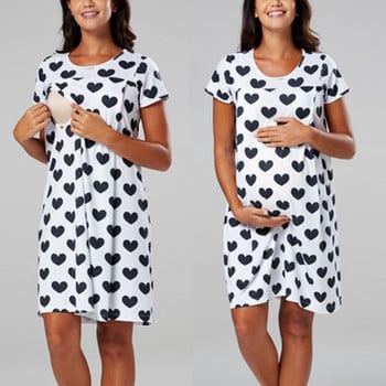 S - 2Xl Fashion Νέα Πυτζάμες Έγκυος Γυναίκα Μαλακό Βαμβακερό Νυχτικό Θηλασμού Νυχτικό Θηλασμού Πυζά για Ρούχα εγκυμοσύνης Plus Size