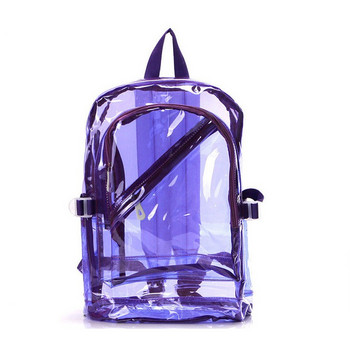 Γυναικεία Ζελέ Σακίδιο Καλοκαιρινής Καραμέλας Διαφανές πλαστικό αδιάβροχο σακίδιο πλάτης για έφηβες σχολικές τσάντες PVC Τσάντα ώμου