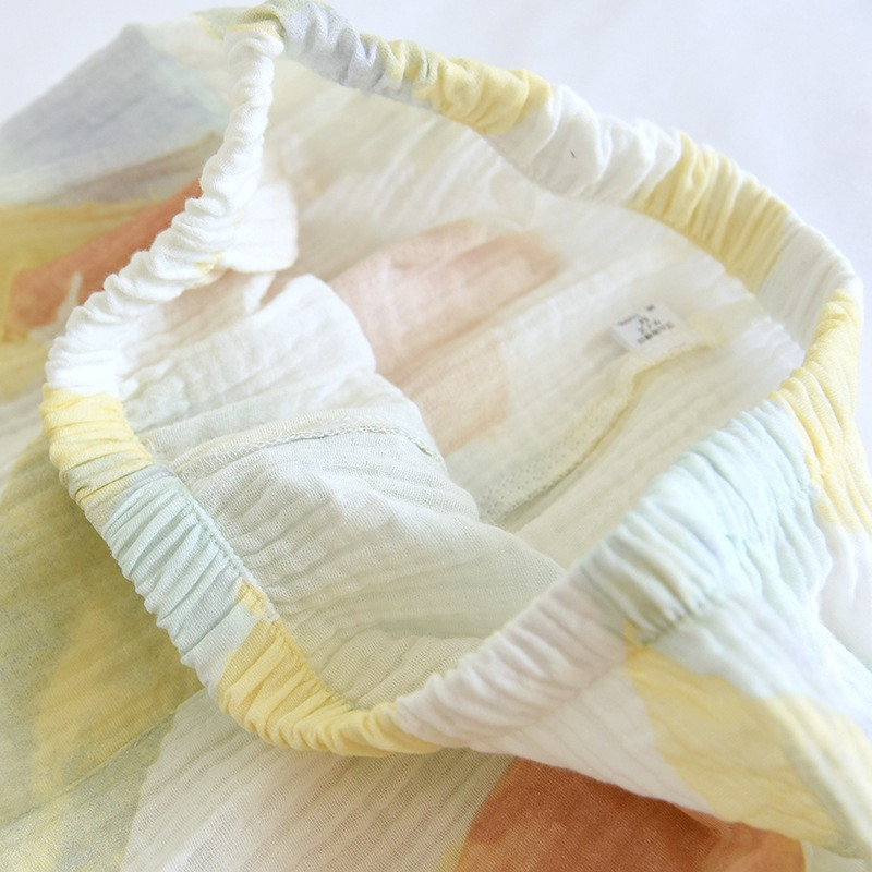 Pidžaama komplekt Lühikeste varrukatega naiste suvine kardigan krepp puuvillane õhuke magus trendikas naiste 2 tk pidžaama elegantne