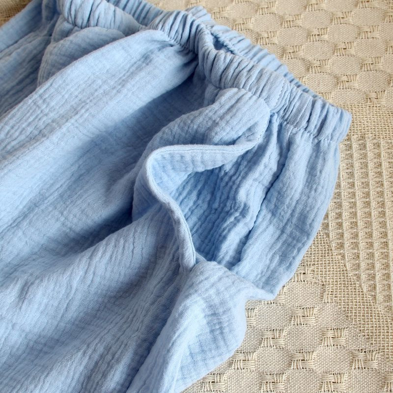 Armas soliidne tüdrukute pidžaamakomplekt Korea suvine uus lühikeste varrukatega vaba aja magamisriided Naiste lahtised öörõivad Pullover koduriiete ülikond