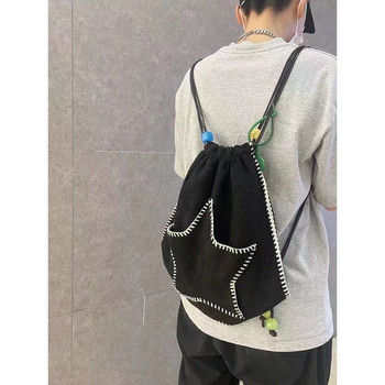 Y2K Дамска ежедневна раница Kawaii Book Star Черни чанти през рамо Развлекателна чанта Crossbody Детска чанта за пътуване Момичета Дамска ученическа чанта