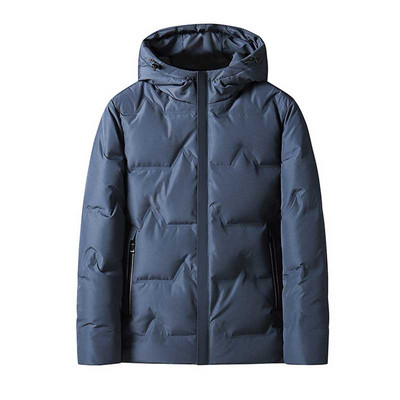 Ανδρικά χειμερινά υψηλής ποιότητας Ελαφρύ βελούδινο παχύ ζεστό αντιανεμικό αναπνεύσιμο ιδρώτα με κουκούλα Μπουφάν casual ανδρικό παλτό