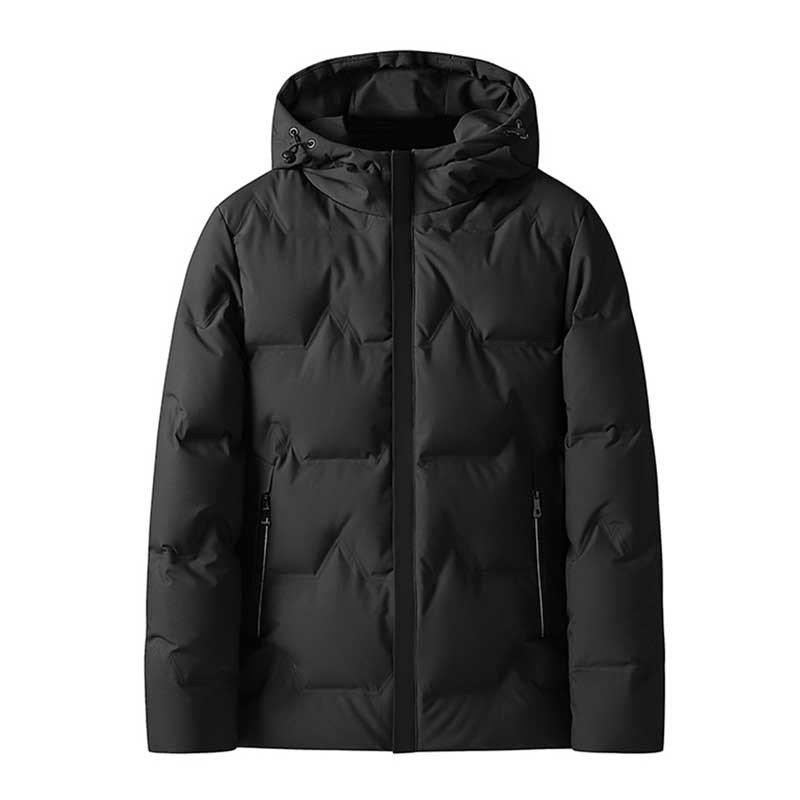 Ανδρικά χειμερινά υψηλής ποιότητας Ελαφρύ βελούδινο παχύ ζεστό αντιανεμικό αναπνεύσιμο ιδρώτα με κουκούλα Μπουφάν casual ανδρικό παλτό