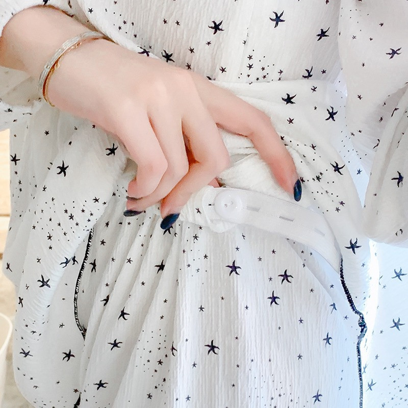 V- λαιμόκοψη βαμβακερά υπνοδωμάτια νοσηλευτικής εγκυμοσύνης Καλοκαιρινά λεπτά χαλαρά κοστούμια πιτζάμες θηλασμού Εγκυμοσύνη Ενδύματα για το σπίτι Σαλόνι ύπνου