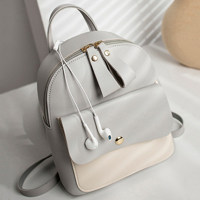 Μόδα μίνι γυναικείο σακίδιο πλάτης πολλαπλών λειτουργιών Πακέτο τηλεφώνου Patchwork Πορτοφόλι για κορίτσια Θήκη κινητού τηλεφώνου Μικρό σακίδιο πλάτης για εφηβική σχολική τσάντα