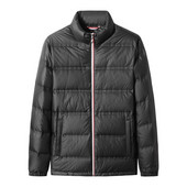 Îmbrăcăminte pentru bărbați de marcă de mărimi plus Jachetă de iarnă ultra ușoară, rezistentă la apă și vânt, cu guler la modă Parka casual din puf