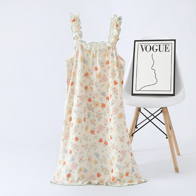 Καλοκαιρινή νέα γυναικεία φόρμα πιτζάμα 100% βαμβακερή κρεπ ζαρτιέρες με δαντέλα + σορτς λεπτά χαριτωμένα ρούχα για το σπίτι 2 τεμαχίων Σετ Πυτζάμες Πυτζάμες