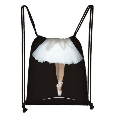 Elegent Ballet Dansatoare Fete Geantă cu șnur Femei Genți de depozitare la modă Adolescent Fete Rucsac Copii Geantă Pantofi Genți