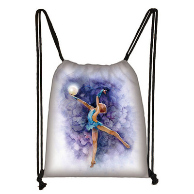 Elegent Ballet Dansatoare Fete Geantă cu șnur Femei Genți de depozitare la modă Adolescent Fete Rucsac Copii Geantă Pantofi Genți