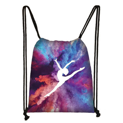 Elegent Ballet Dansatoare Fete Geantă cu șnur Femei Genți de depozitare la modă Adolescent Fete Rucsac Copii Geantă Pantofi Genți