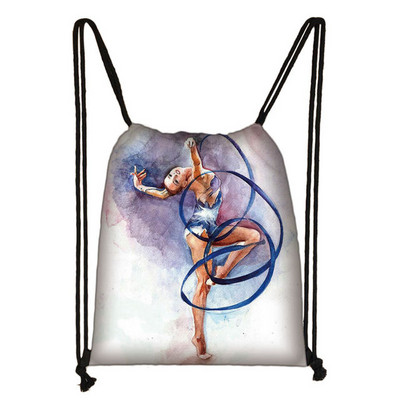 Elegent Ballet Dansatoare Fete Geantă cu șnur Femei Genți de depozitare la modă Adolescent Fete Rucsac Copii Geantă Pantofi Genți