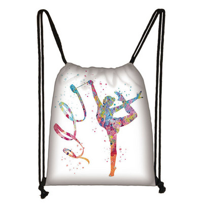 Elegent Ballet Dansatoare Fete Geantă cu șnur Femei Genți de depozitare la modă Adolescent Fete Rucsac Copii Geantă Pantofi Genți