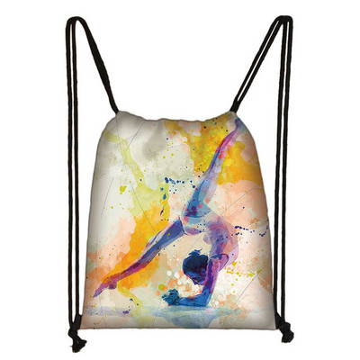 Elegent Ballet Dansatoare Fete Geantă cu șnur Femei Genți de depozitare la modă Adolescent Fete Rucsac Copii Geantă Pantofi Genți