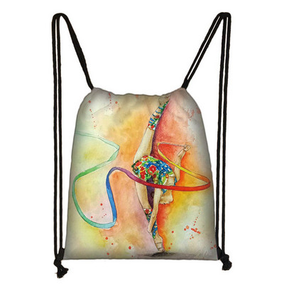 Elegent Ballet Dansatoare Fete Geantă cu șnur Femei Genți de depozitare la modă Adolescent Fete Rucsac Copii Geantă Pantofi Genți