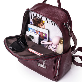 Γυναικεία μόδα 3 σε 1 Τσάντα πλάτης Τσάντα ώμου Τσάντα Ακαδημίας Βιβλιοθήκη Γυναικεία Σχολική τσάντα preppy Στυλ Μεγάλο κλασικό ταξιδιωτικό σακίδιο