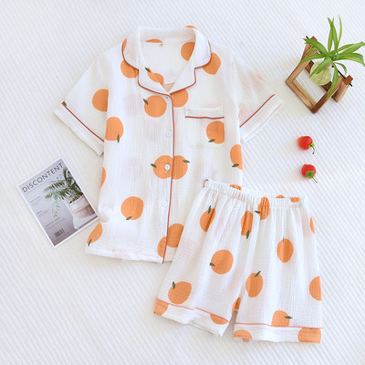 2 ΤΕΜ Γυναικεία Σετ Πυτζάμες Γλυκά χαριτωμένα πουά μόδας καλοκαιρινά κοντομάνικα σπίτια Κορεατικά ελαστικά παντελόνια φαρδιά πυζά