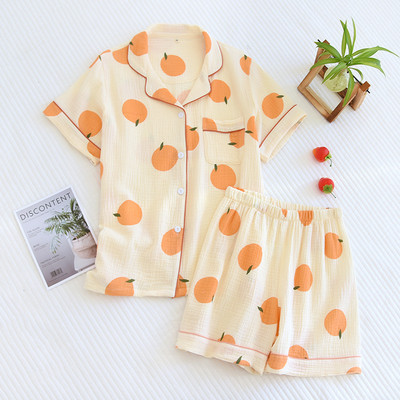 2 ΤΕΜ Γυναικεία Σετ Πυτζάμες Γλυκά χαριτωμένα πουά μόδας καλοκαιρινά κοντομάνικα σπίτια Κορεατικά ελαστικά παντελόνια φαρδιά πυζά