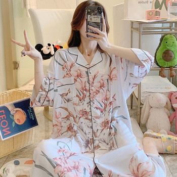 Пижама за бременни Спално облекло Дамска нощница Нощница за кърмене Нощно облекло за кърмене Пижама за бременни Лятно домашно облекло за 2021 г.