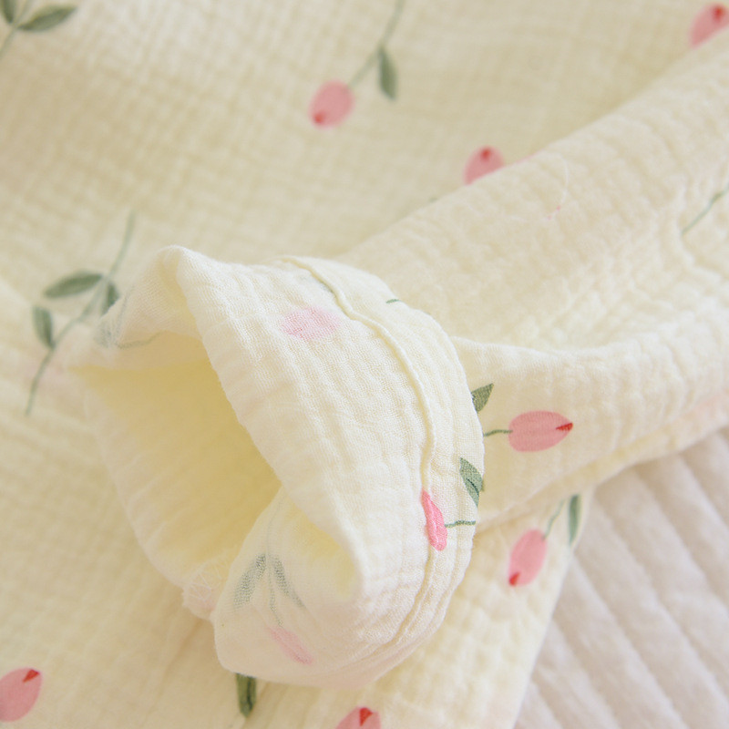 Japanska nova jesenska ženska pidžama plus veličine Hlače dugih rukava Dvodijelni set 100% pamuk krep salonke Tanko odijelo s V izrezom