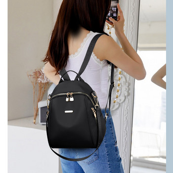 Нови женски раници Водоустойчива колежанска раница с голям капацитет Модерни дамски ученически чанти за лаптоп Момиче Училищни черни чанти