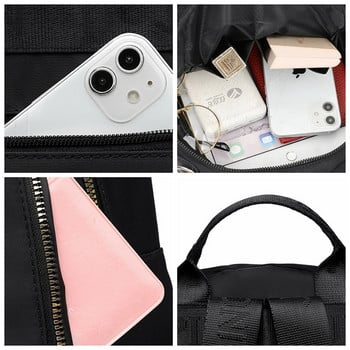Нови женски раници Водоустойчива колежанска раница с голям капацитет Модерни дамски ученически чанти за лаптоп Момиче Училищни черни чанти