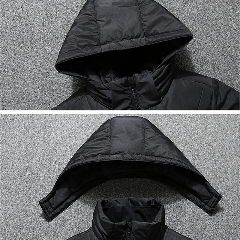 Uus kvaliteetne valge pardi paks sulejope Meeste mantel lumeparkad meestele soojad brändiriided talve sulejope ülerõivad