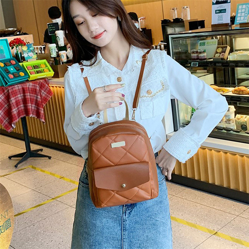 Mini rucsac mic de umăr din piele PU multifuncțională, 1 buc, pachet de husă pentru telefon pentru femei, genți de școală pentru femei