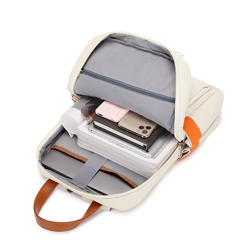 Rucsac nou, multifuncțional, elegant pentru computer, pentru femei, pentru laptop de 15,6 inci, geantă simplă de școală pentru fete adolescente